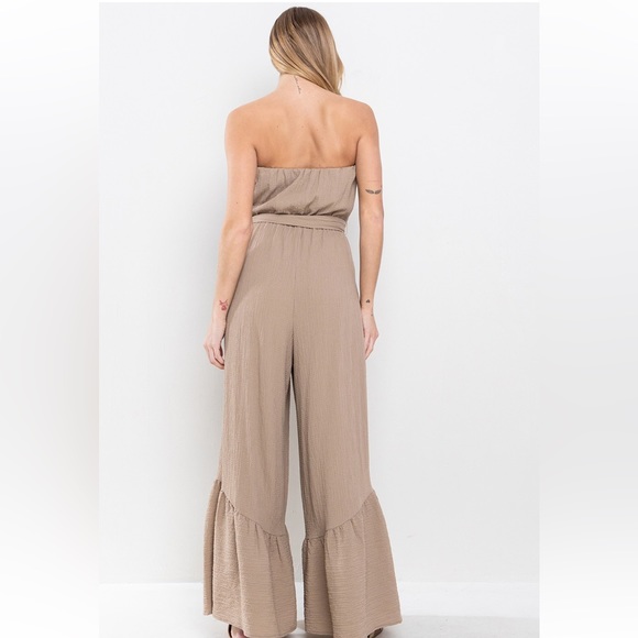 Off Shoulder Wide Leg Jumpsuit - Picture 4 of 5